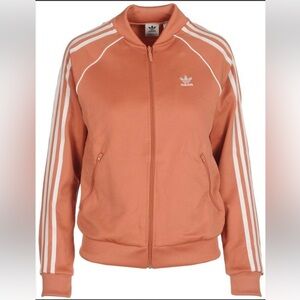 Adidas Peach 3-Stripe Track Jacket
